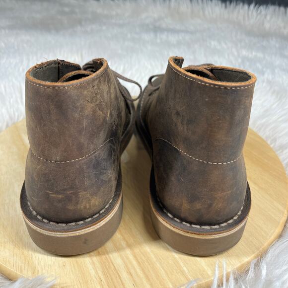 Clarks Bushacre 2 Chukka Desert Boots Mens Sz 8.5M Brown Beeswax Leather Brown - Picture 3 of 10